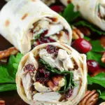 Chicken, Cranberry, Pecan Salad Wraps Recipe