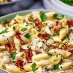 Creamy Instant Pot Chicken Bacon Ranch Pasta Recipe