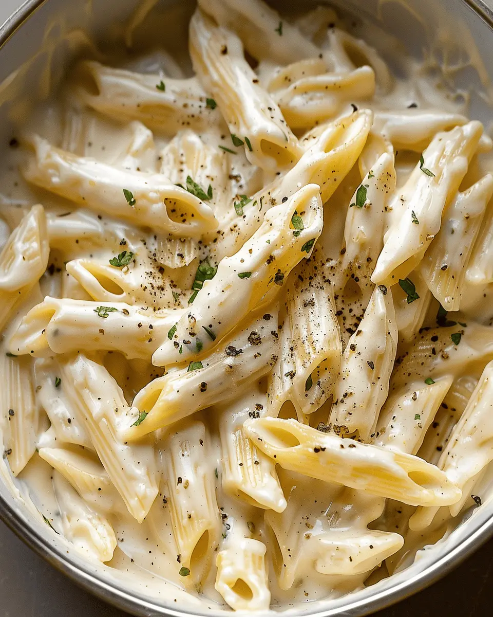 Easy Cream Cheese Pasta Sauce with Turkey Bacon and Spinach Delight