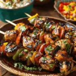 Mexican Barbecue Chicken Skewers
