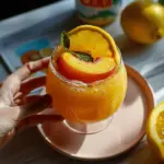 Peach Lemonade Frozen Margarita