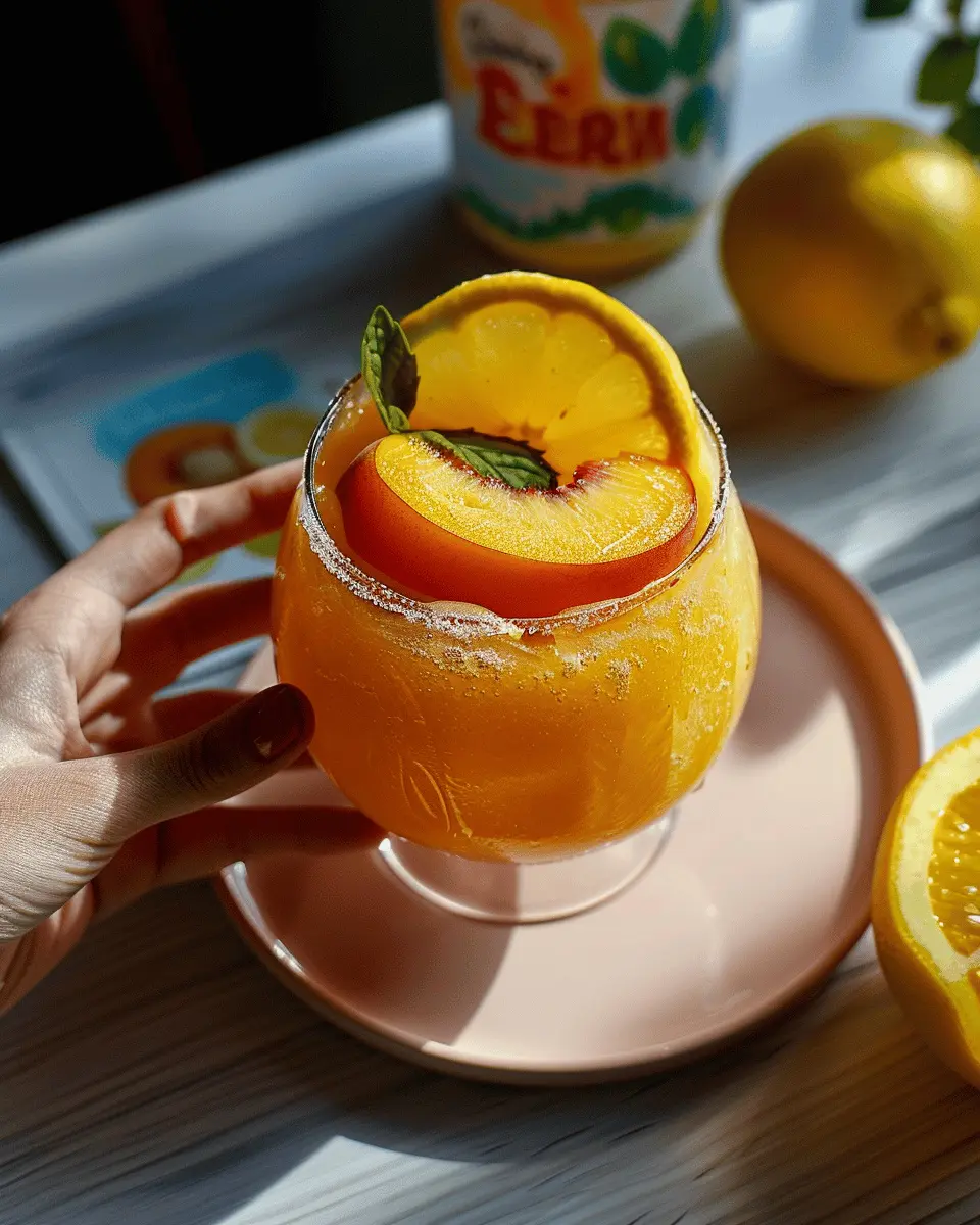 Peach Lemonade Frozen Margarita: The Best Refreshing Treat for Summer