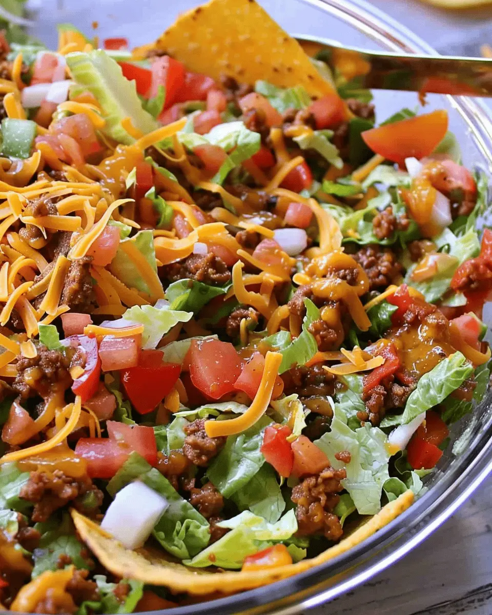 Taco Salad Delight: Easy Turkey Bacon and Chicken Ham Recipe