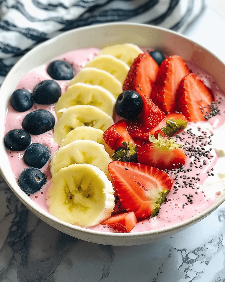 5-Minute Fruit Smoothie Bowl: Easy Greek Yogurt Delight