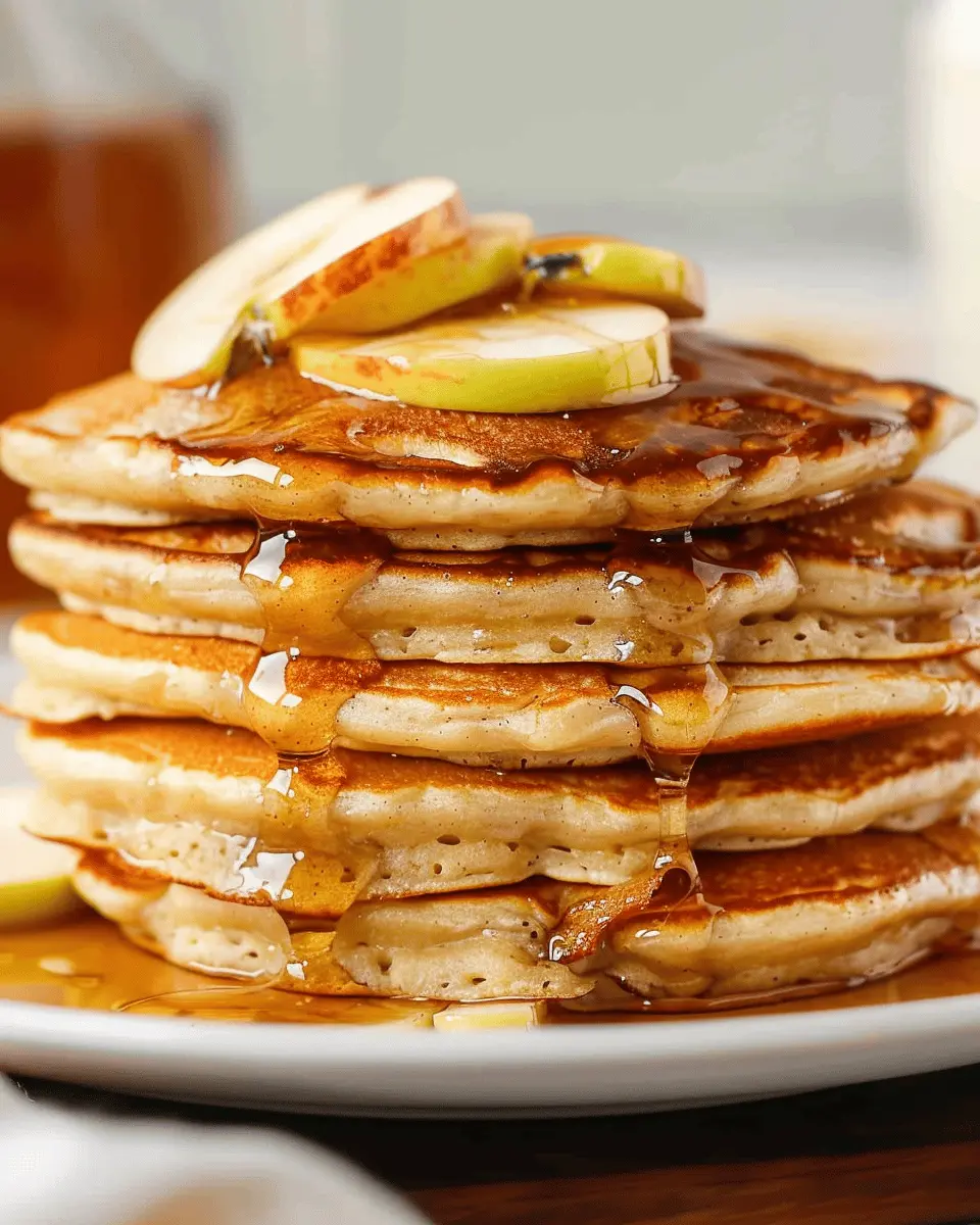Apple Pancakes: Easy Recipe with Turkey Bacon for a Cozy Breakfast