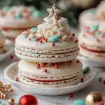 Christmas Tree Cake Macarons