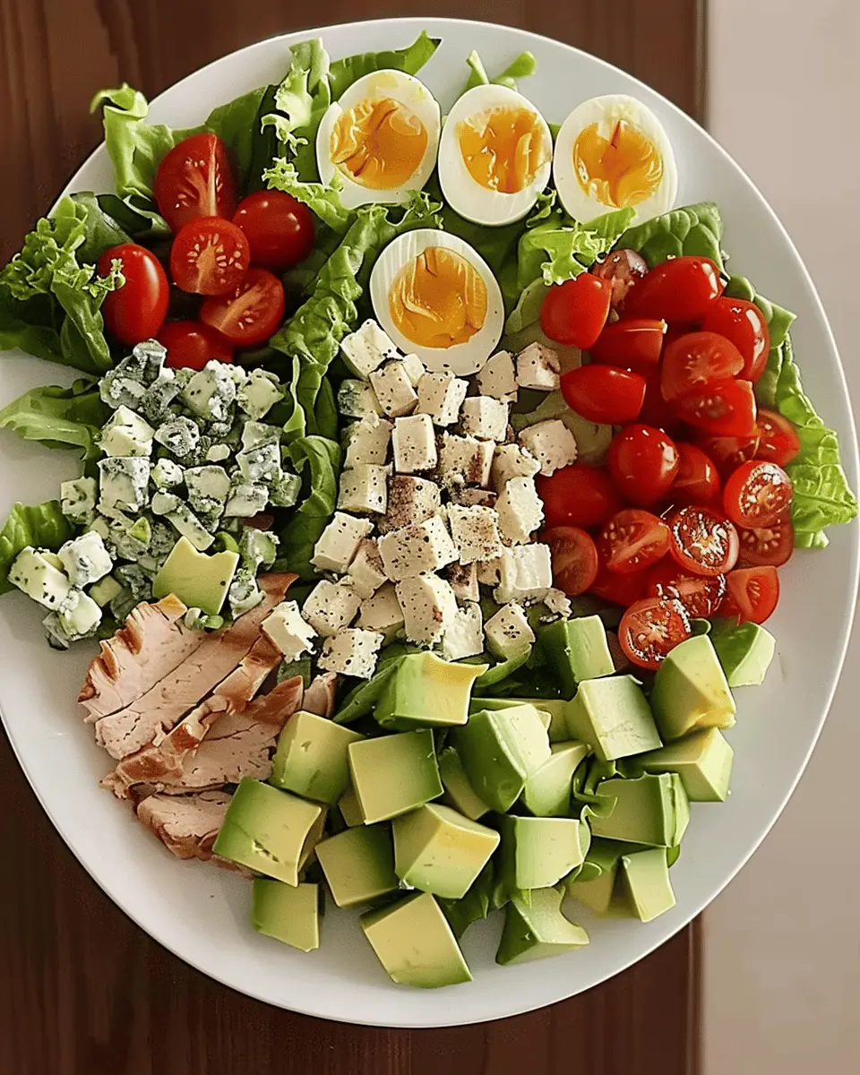 Cobb Salad Delight: A Fresh Twist with Turkey Bacon and Chicken Ham