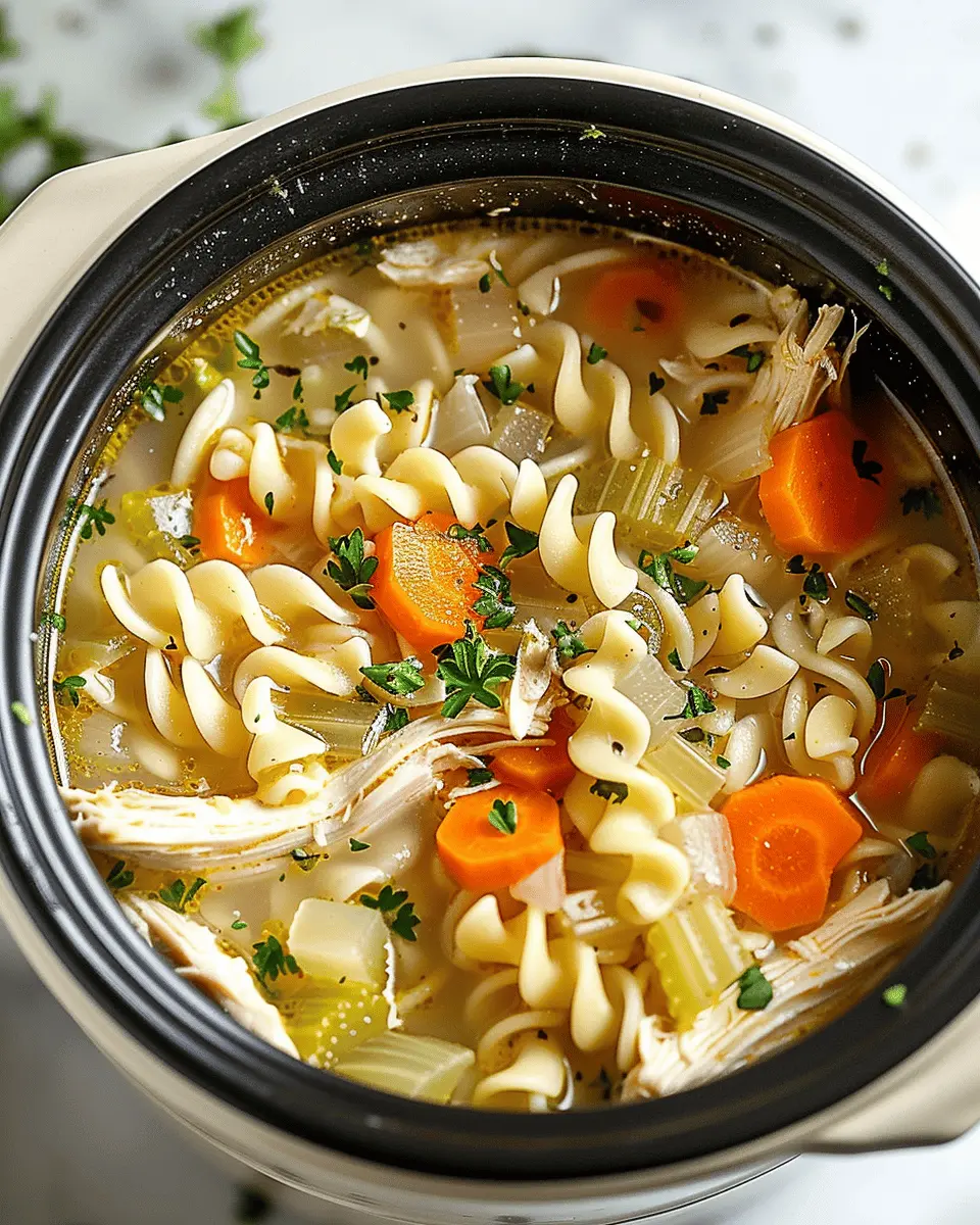 Crockpot Chicken Noodle Soup: Easy Comfort Food for All