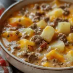 Easy Cheesy Hamburger Potato Soup
