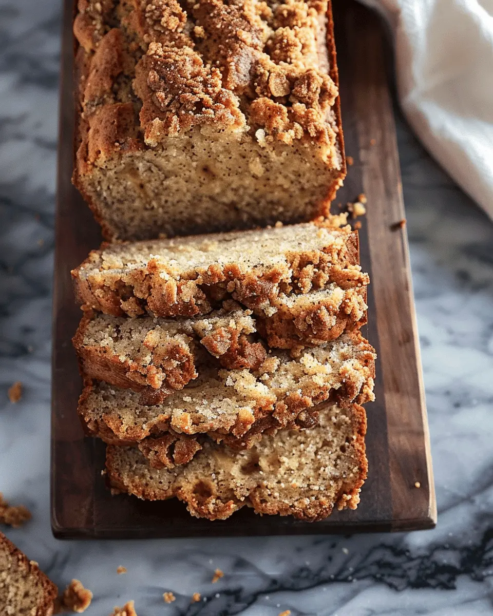 Easy Streusel Topped Banana Bread for Your Ultimate Comfort Food