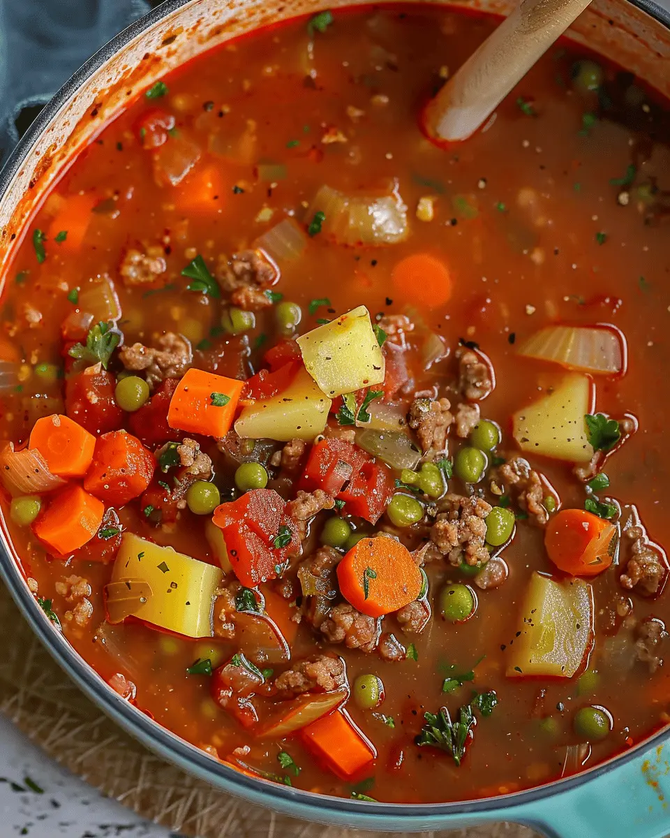 Hamburger Soup: Easy Comfort Recipe for Cozy Nights