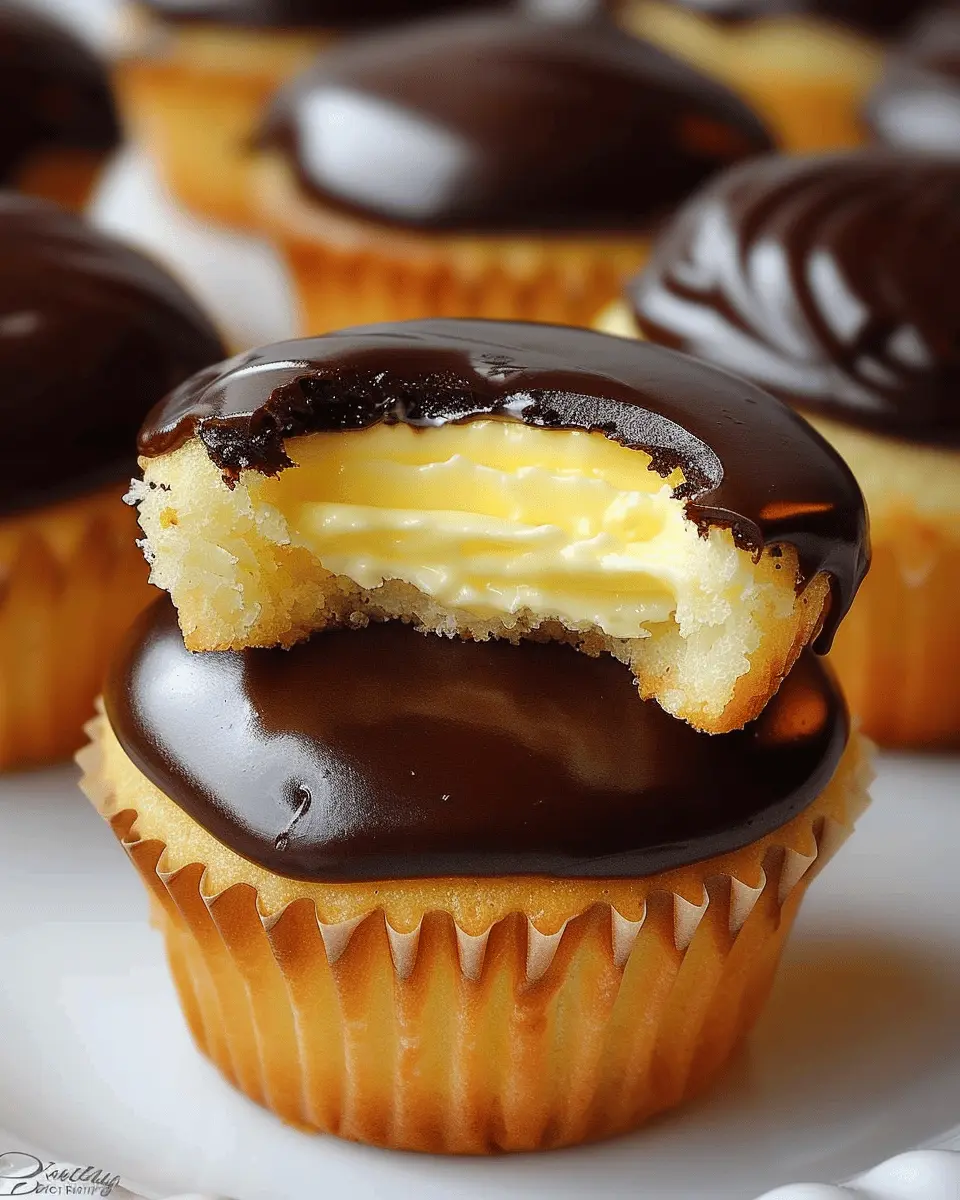 Irresistible Boston Cream Pie Cupcakes: A Delightfully Easy Treat