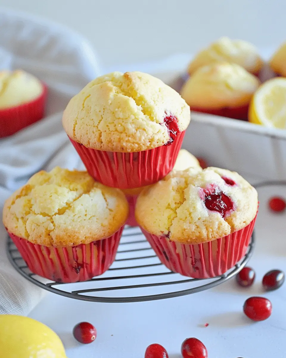 Lemon Cranberry Muffins: Easy, Fresh Treat for Any Occasion