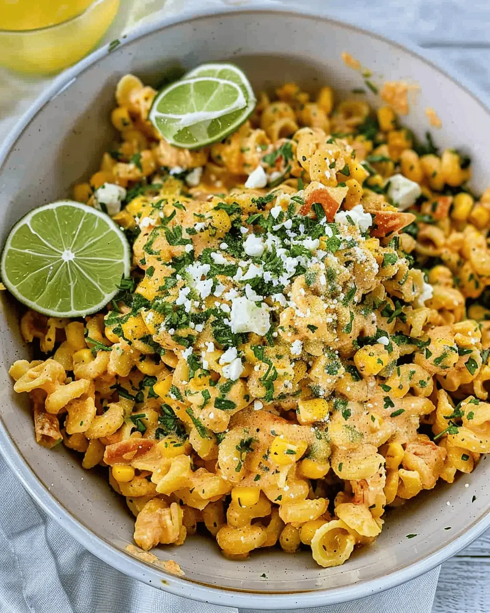 Mexican Street Corn Pasta Salad: A Fresh and Easy Delight