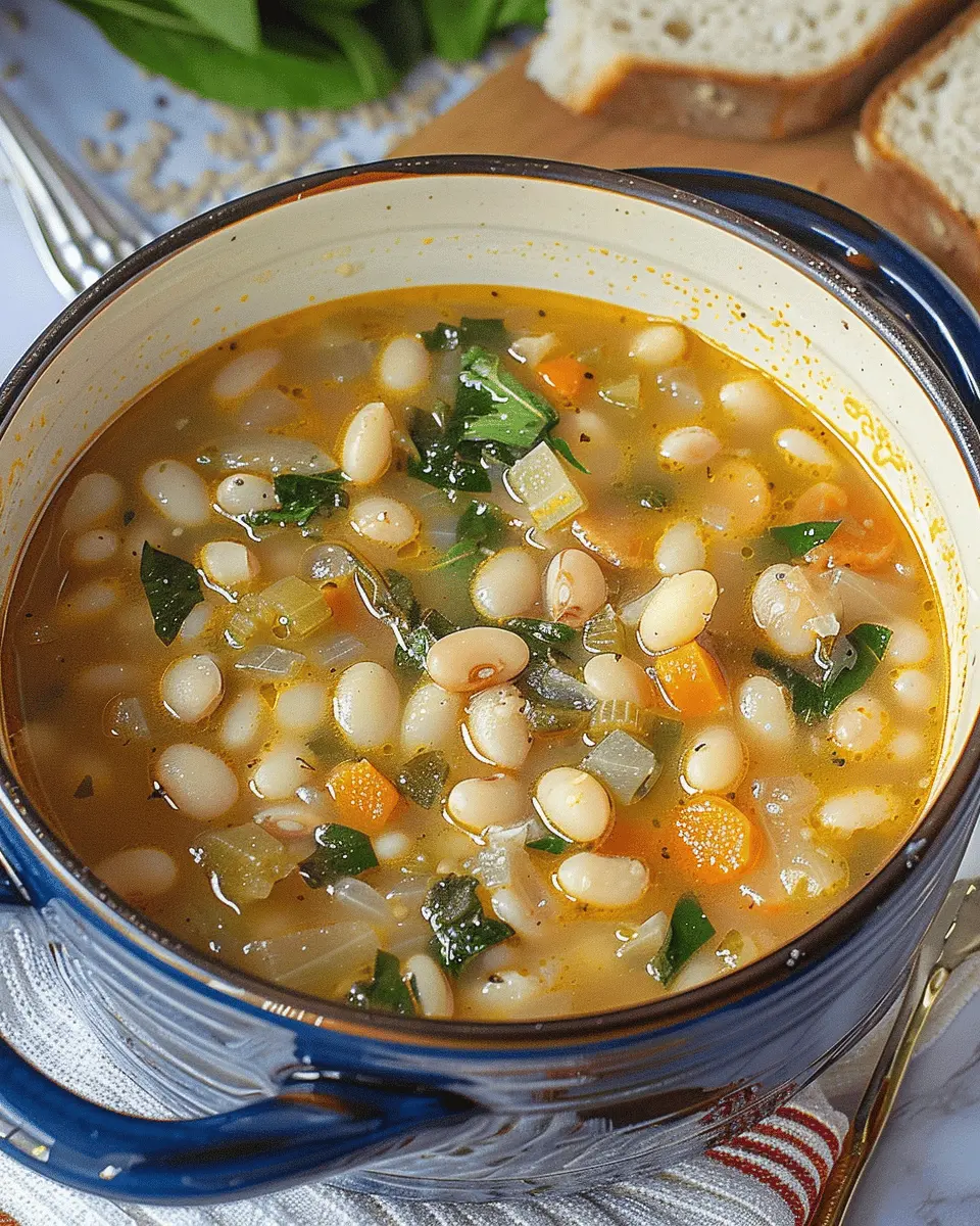 Navy Bean Soup with Turkey Bacon: A Wholesome Comfort Dish
