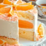 Orange Creamsicle Ice Cream Cake