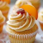 Peach Bellini Cupcakes