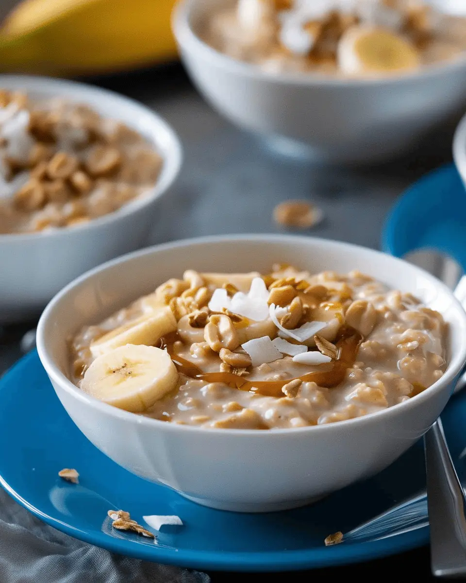 Peanut Butter Coconut Banana Oatmeal: The Best Start to Your Day