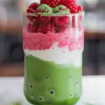 Raspberry Matcha Latte
