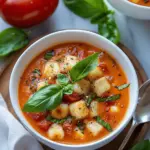 Roasted Tomato Gnocchi Soup
