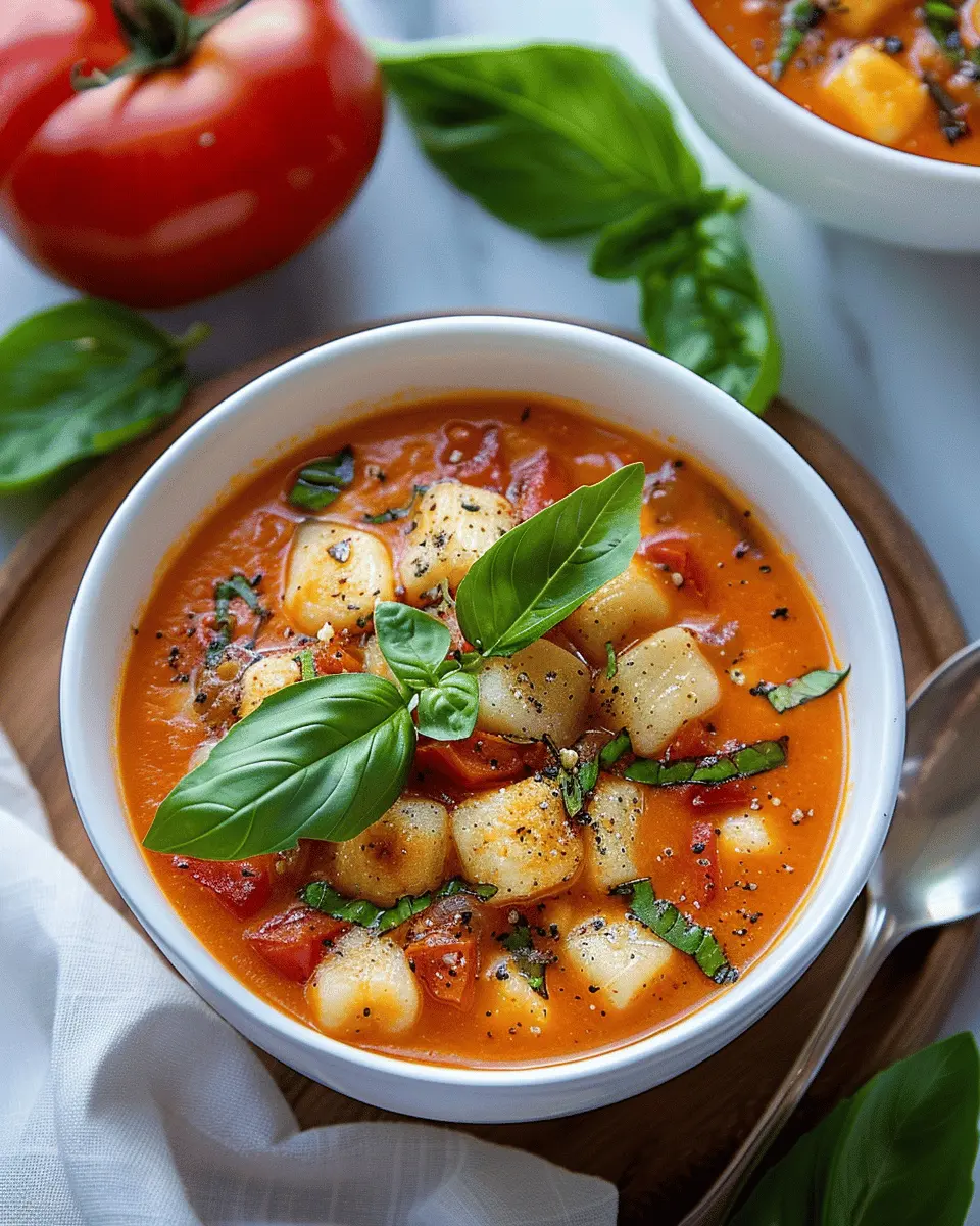 Roasted Tomato Gnocchi Soup: A Cozy Bowl of Comfort Food
