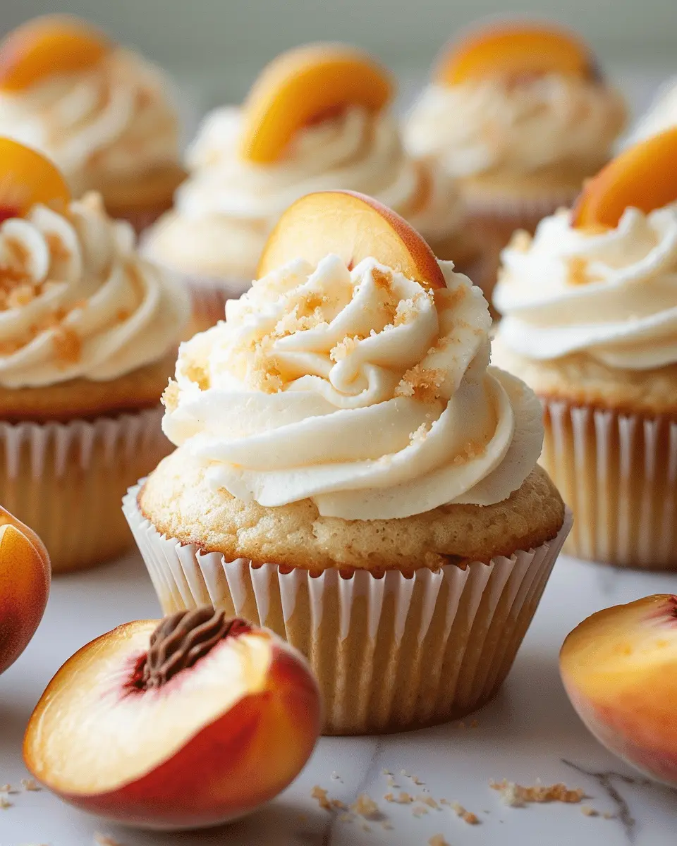Honey Peach Cream Cheese Cupcakes: The Best Summer Delight