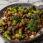 Ground Beef and Broccoli