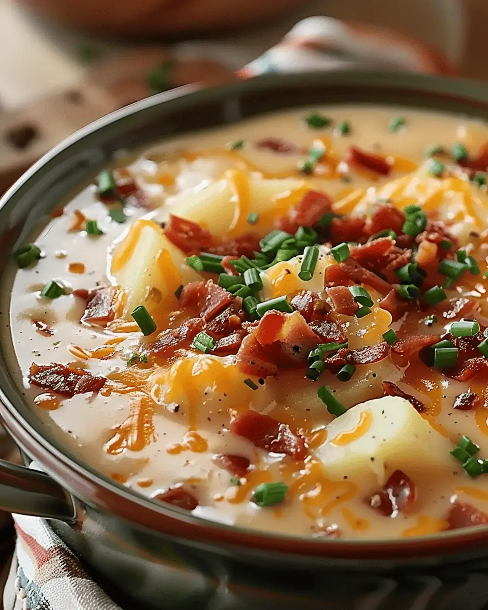 Crock Pot Crack Potato Soup: Indulgent Comfort with Turkey Bacon