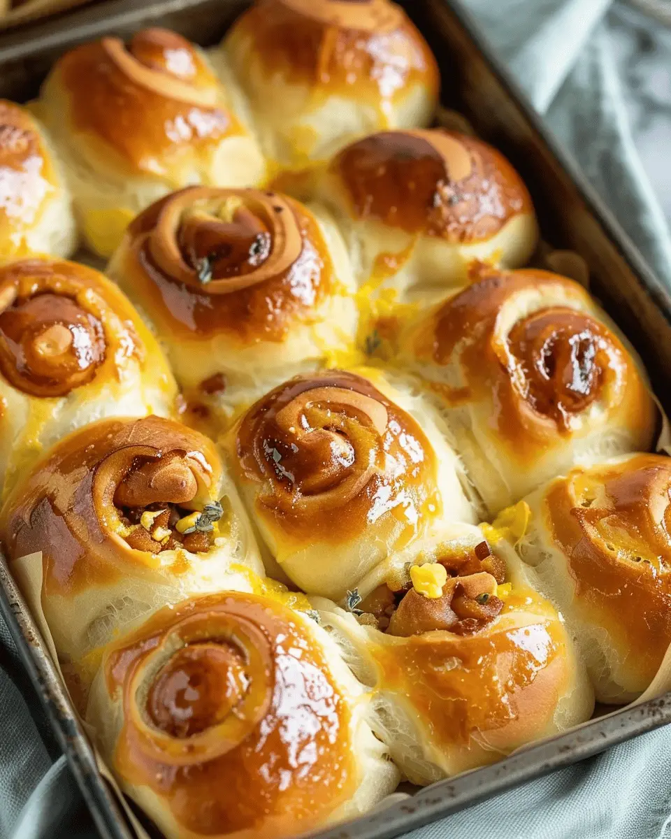 Breakfast Rolls: Easy Turkey Bacon and Chicken Ham Delight