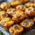 High-Protein Pancake Sausage Mini Muffins