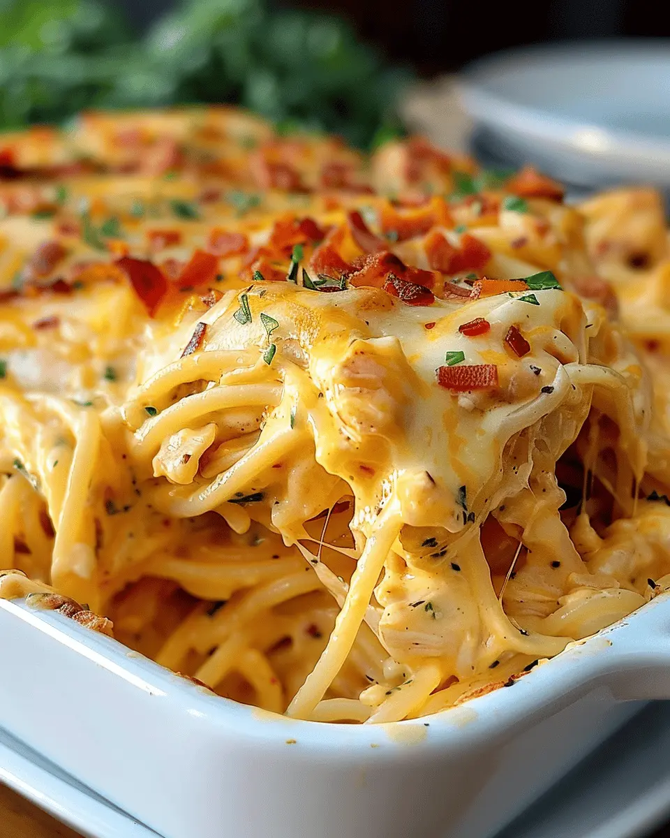Irresistible Spicy Southern Cheesy Chicken Spaghetti Casserole Recipe Your Family Will Love