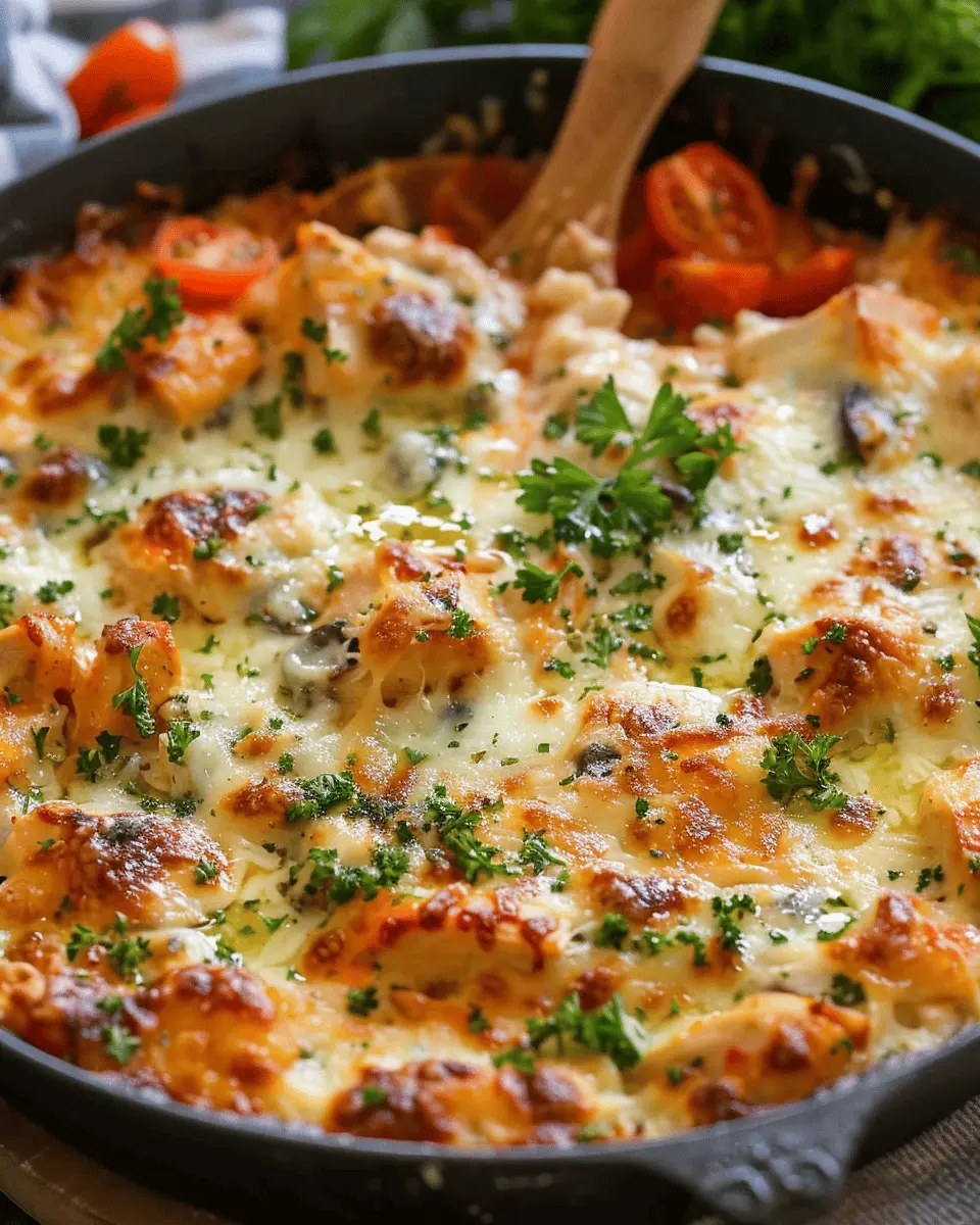 Easy Low Carb Chicken Casserole with Turkey Bacon Delight