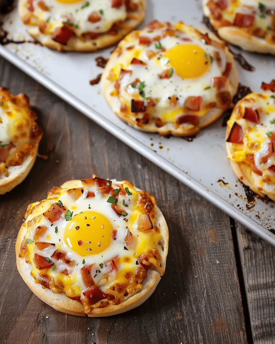 English Muffin Breakfast Pizzas: Easy & Flavorful Turkey Bacon Twist