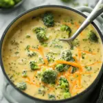 High Protein Broccoli Cheddar Soup