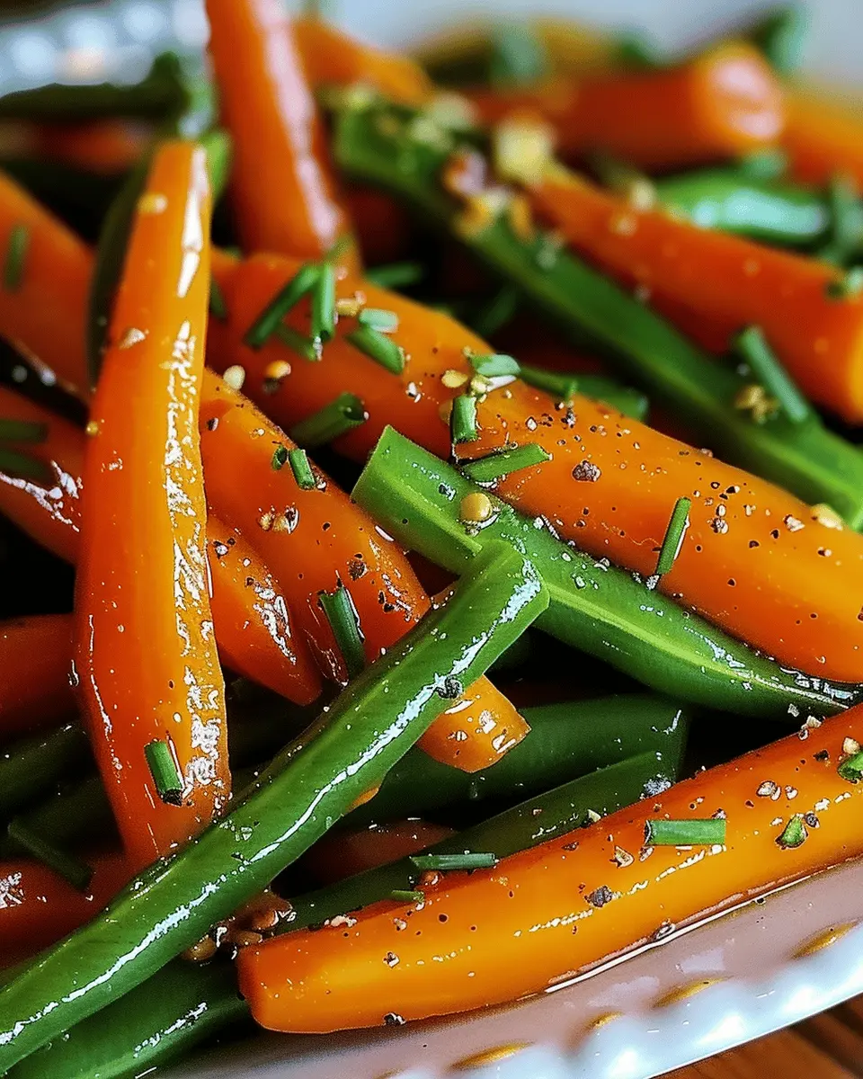 Honey Glazed Carrots & Green Beans:  Simple & Delicious Side Dish