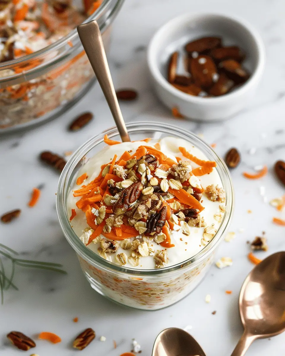 Carrot Cake Overnight Oats: Easy Protein Recipe for a Healthy Start