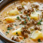 Easy Cheesy Hamburger Potato Soup