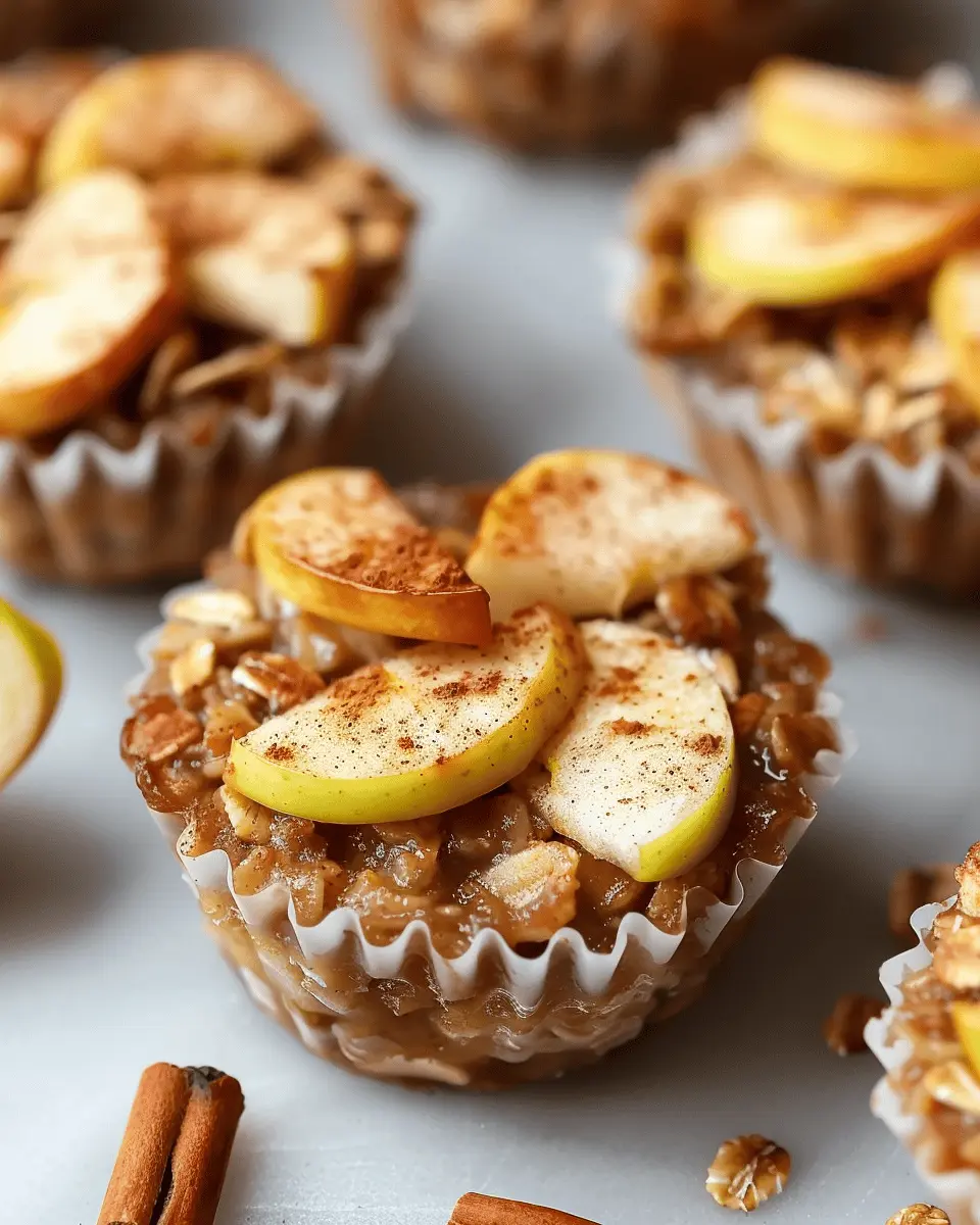 Tasty Baked Apple Cinnamon Oatmeal Cups for Healthy Mornings