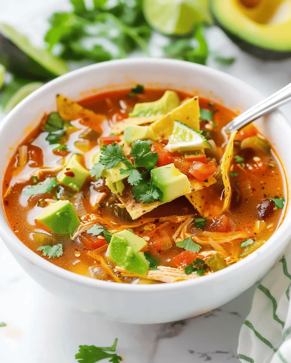 Easy Chicken Tortilla Soup: A Homemade 30-Minute Delight