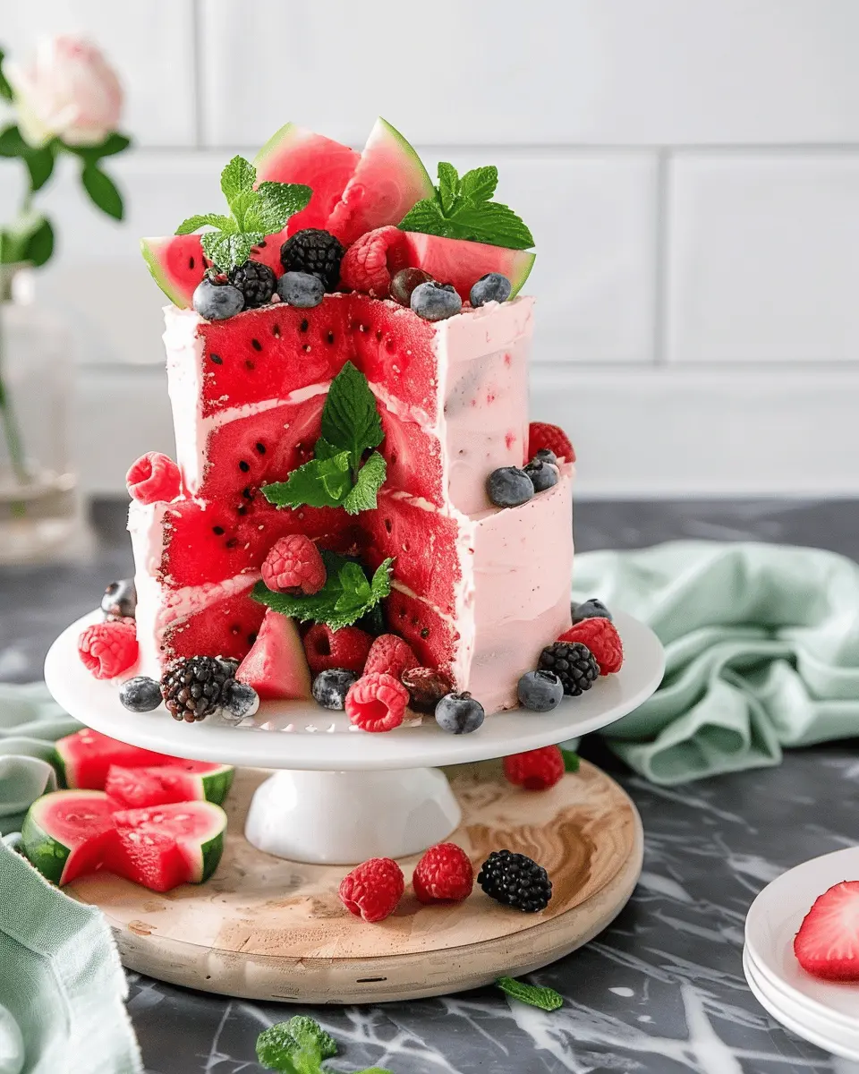 Watermelon Cake: The Juicy and Easy Festive Delight