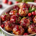 Quick Cranberry Meatballs (Christmas Recipe)