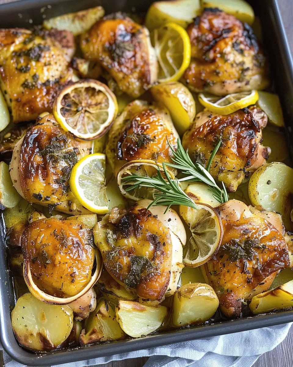 Greek lemon chicken with potatoes: A juicy home-cooked delight