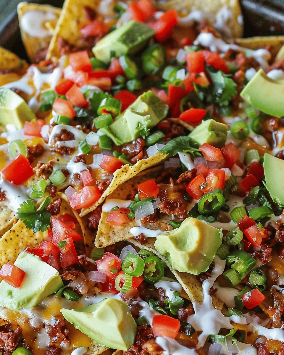 Queso Nachos: Indulgent Layers of Turkey Bacon and Chicken Ham
