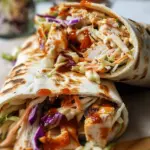 BBQ Chicken Coleslaw Wraps