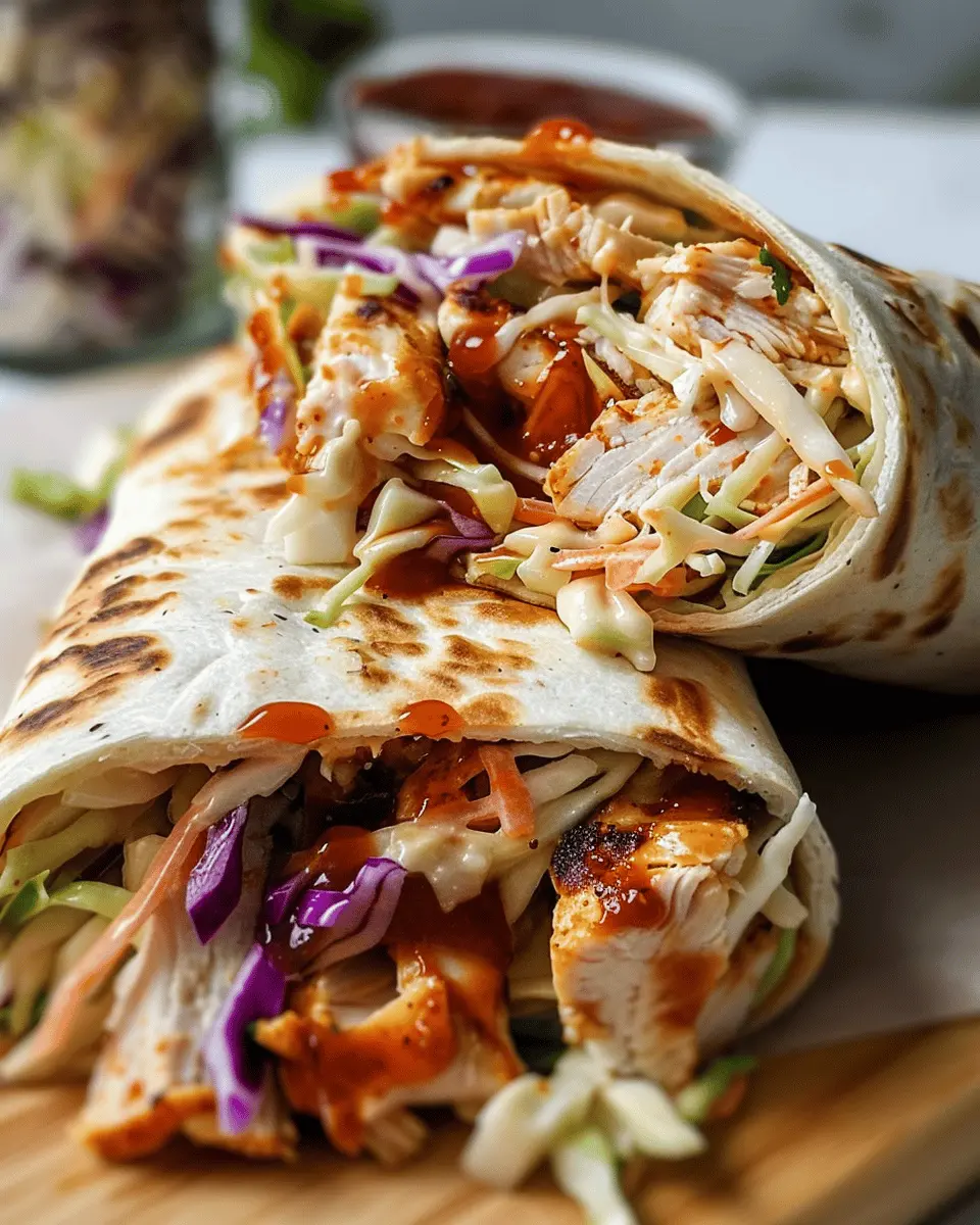 BBQ Chicken Coleslaw Wraps: Easy, Flavorful, and Homemade Delight