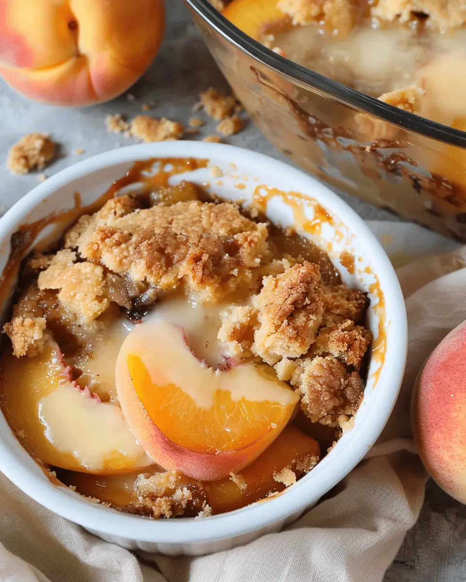 Easy to make Diabetic Sugar-Free Peach Cobbler That Everyone Will Love