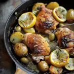 Braised Chicken With Potatoes, Olives, and Lemon