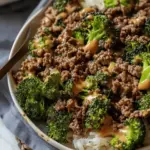 Ground Beef and Broccoli