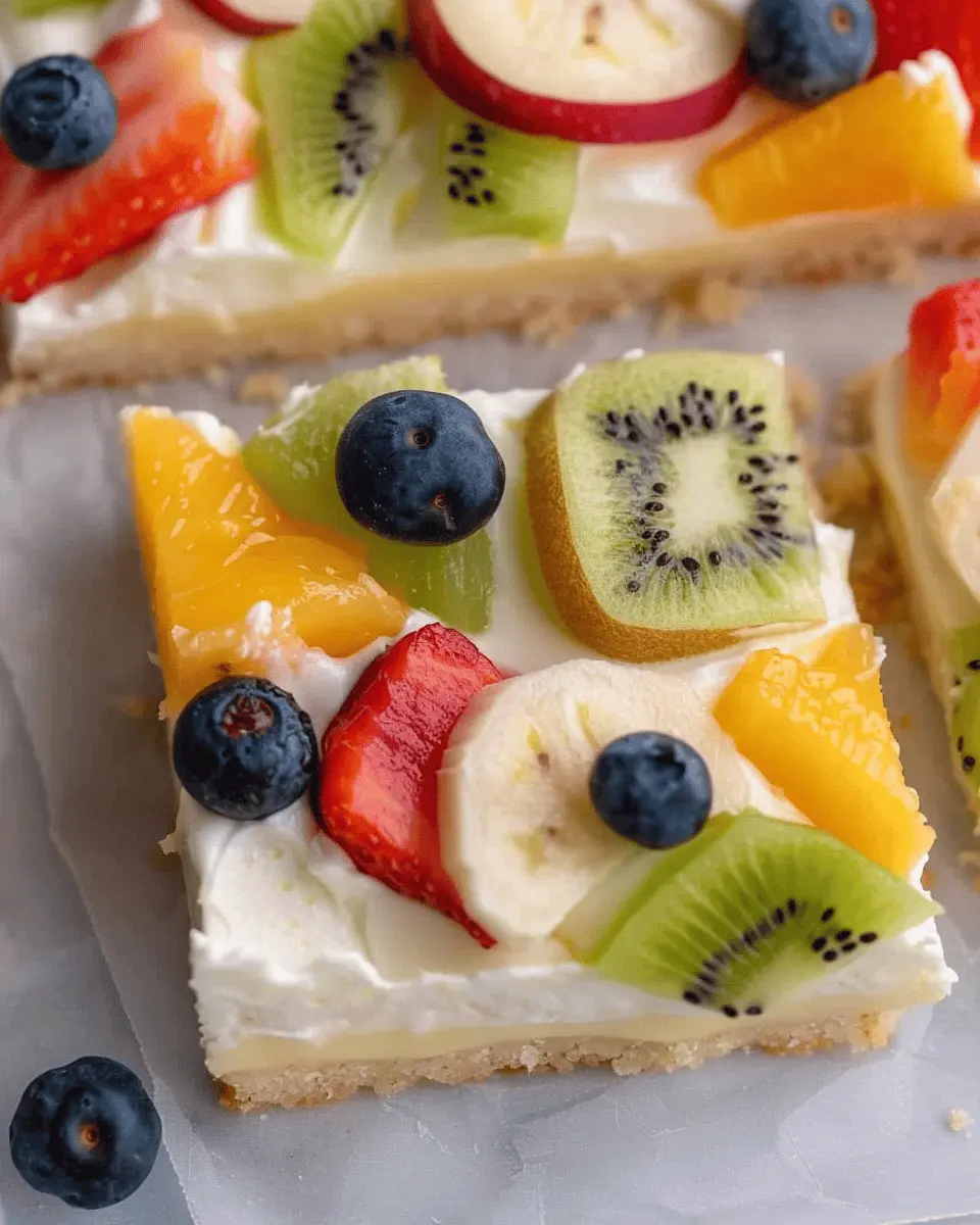 Sugar Cookie Fruit Pizza Bars: The Best Sweet Treat to Share