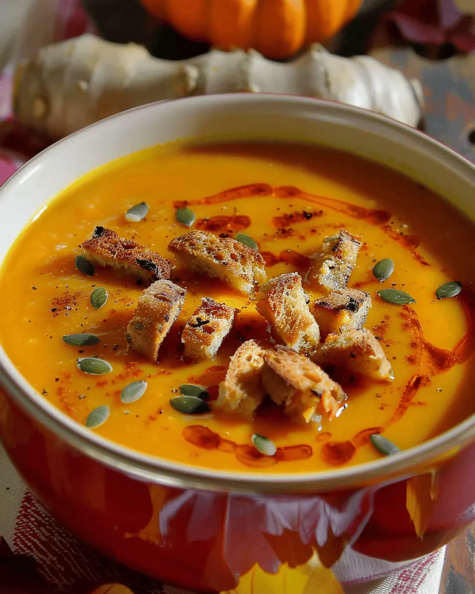 Autumn-Spiced Roasted Pumpkin Soup: A Cozy, Indulgent Delight
